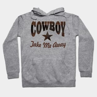 1980s western country cowgirl typography cowboy Hoodie